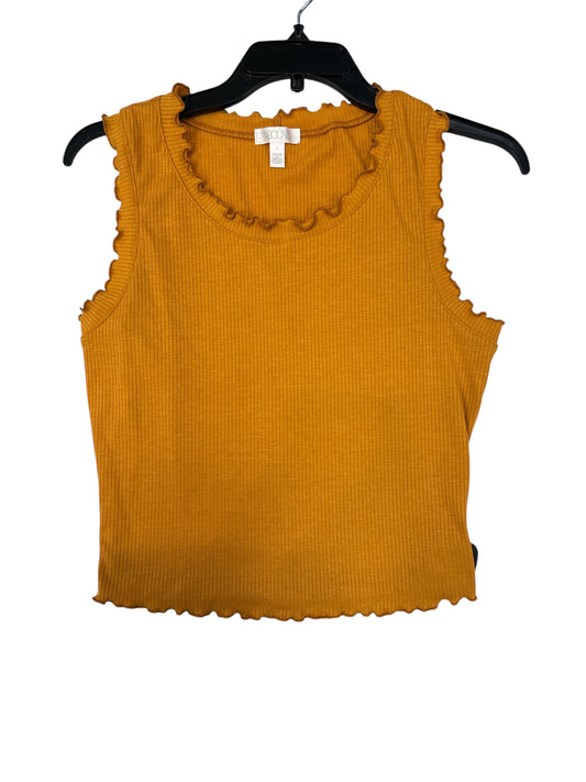 Top Sleeveless By Abound In Yellow, Size: S