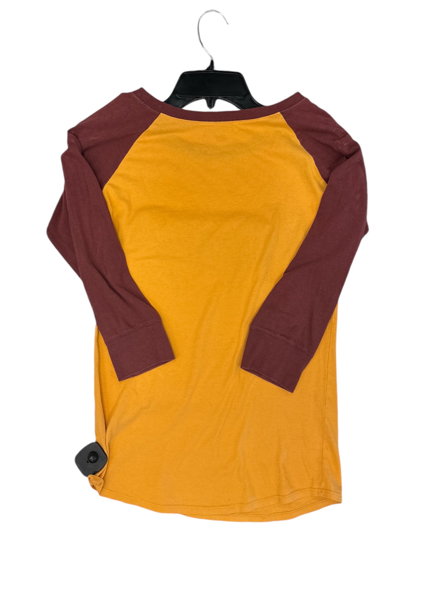 Top 3/4 Sleeve By Clothes Mentor In Yellow, Size: S