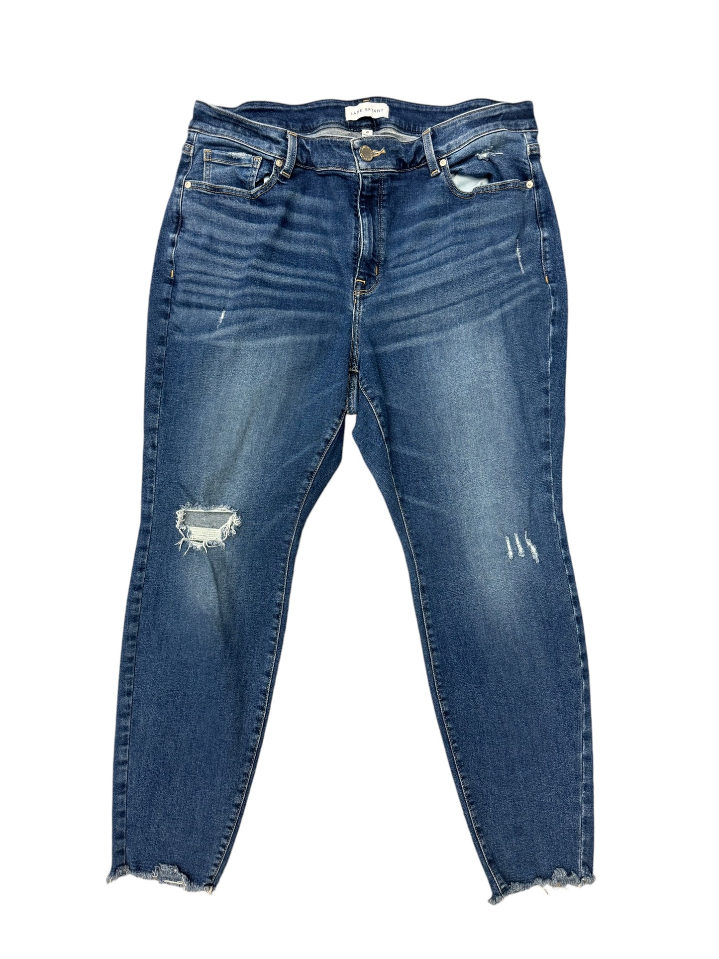 Jeans Skinny By Lane Bryant In Blue Denim, Size: 20