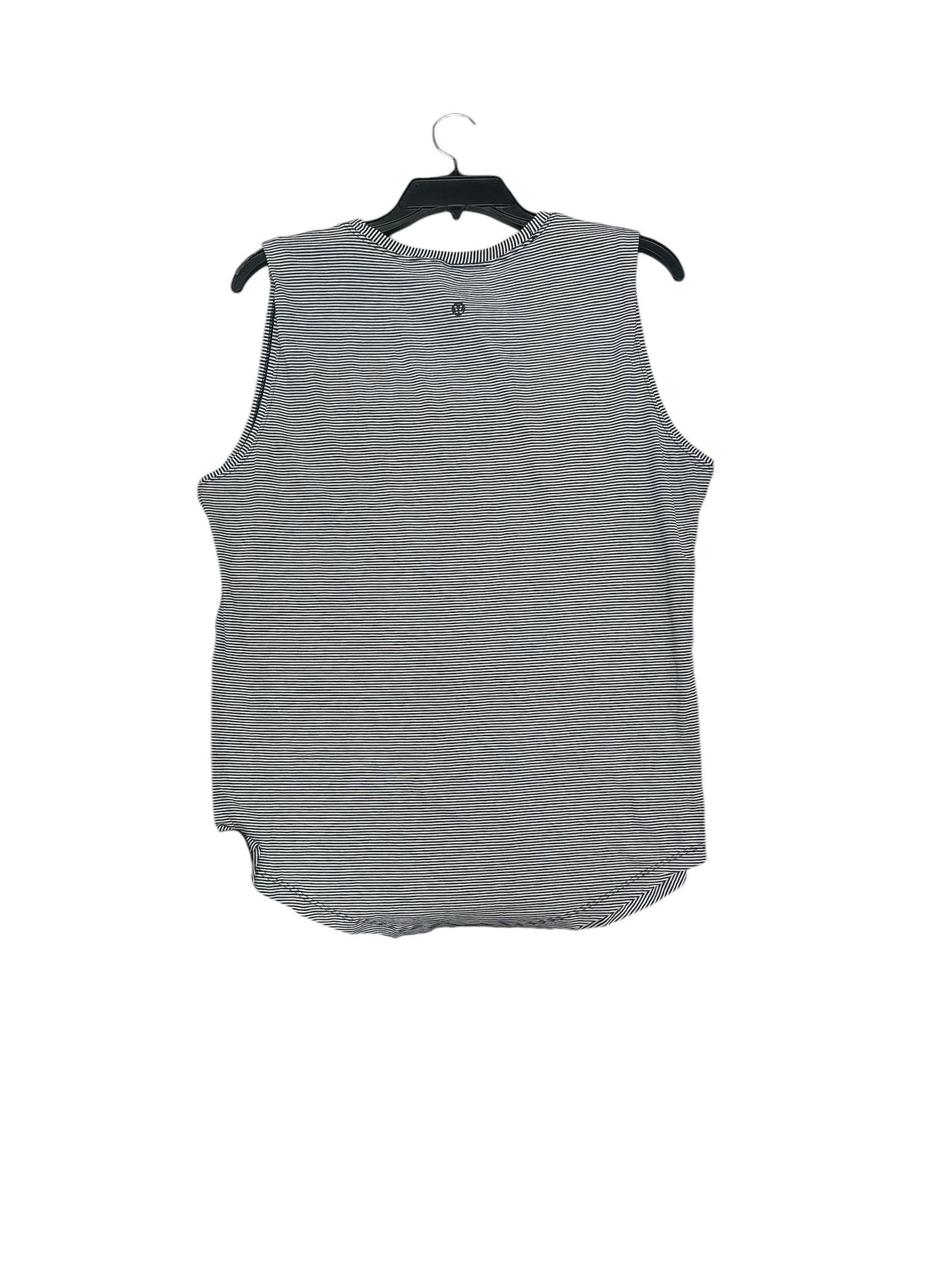 Athletic Tank Top By Lululemon In Black & White, Size: M