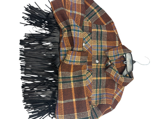 Jacket Other By Cmc In Plaid Pattern, Size: S