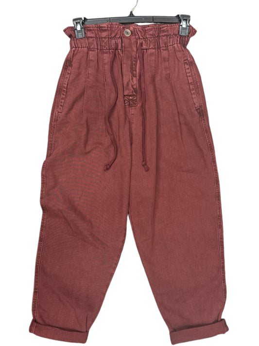 Pants Cropped By Free People In Red, Size: 2