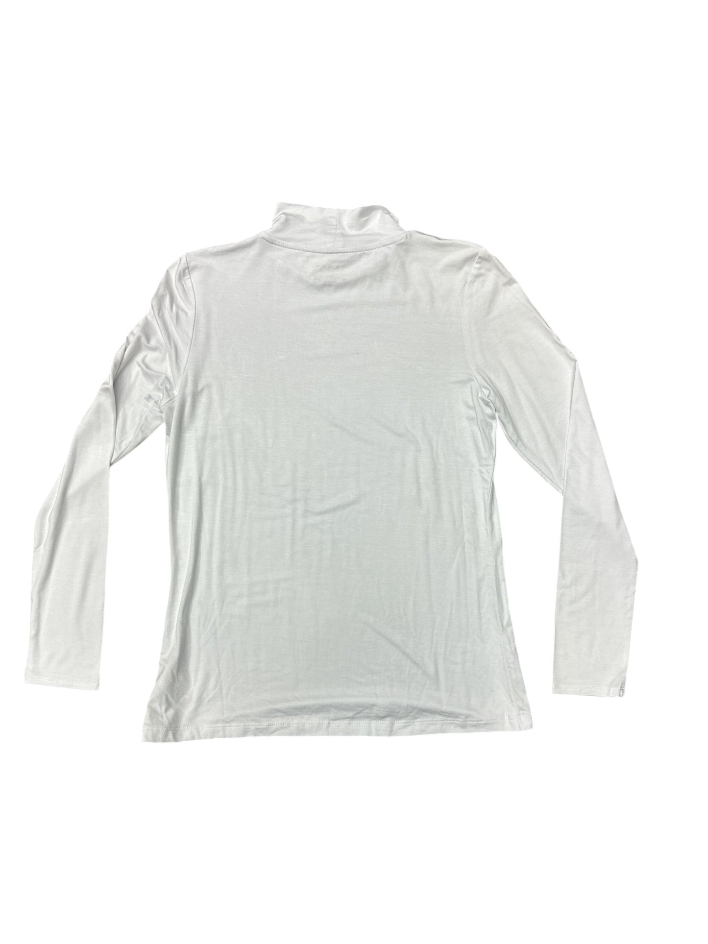 Top Long Sleeve By Tahari By Arthur Levine In White, Size: M