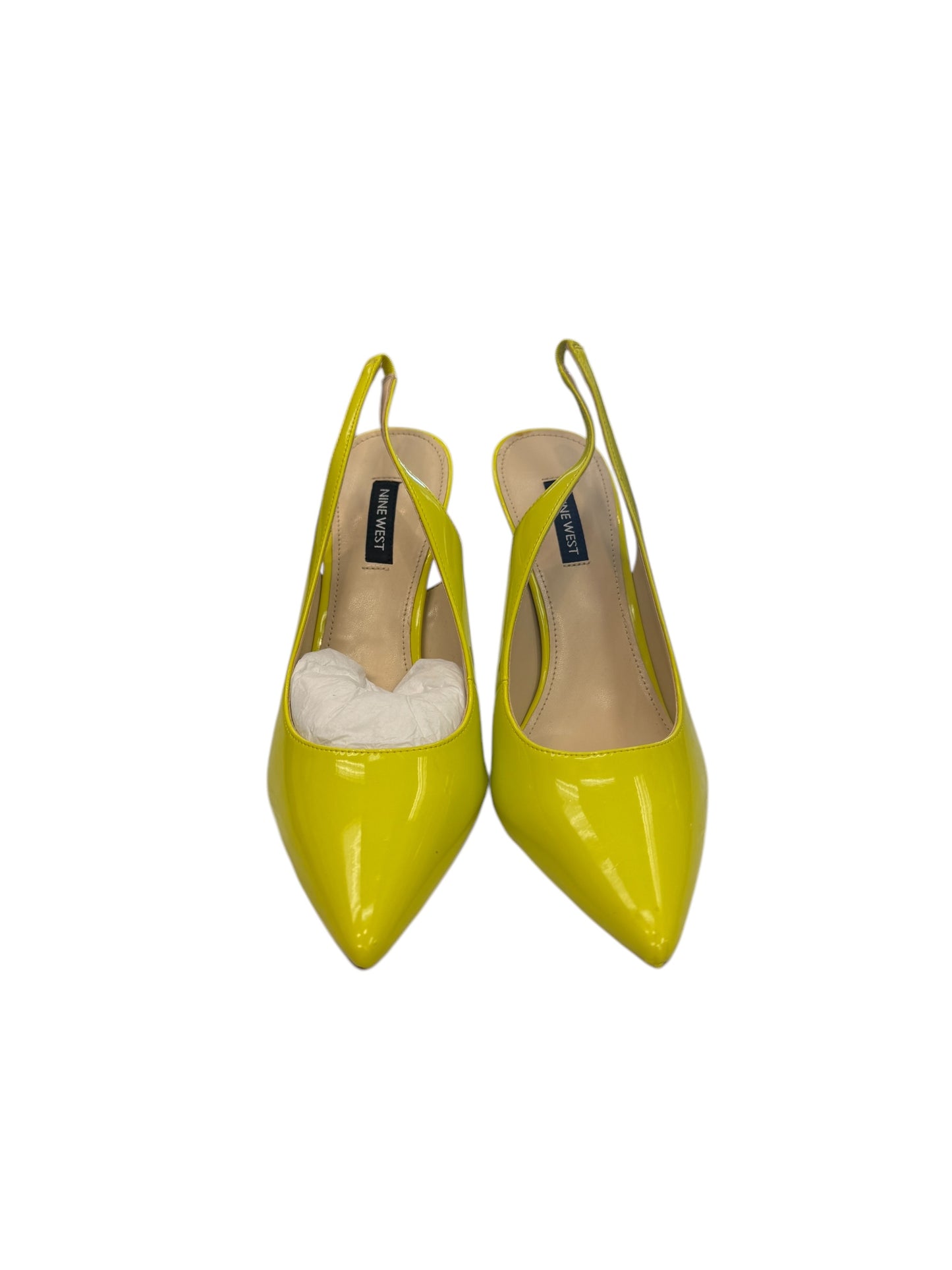 Shoes Heels Kitten By Nine West In Yellow, Size: 8