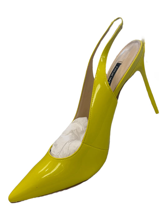 Shoes Heels Kitten By Nine West In Yellow, Size: 8