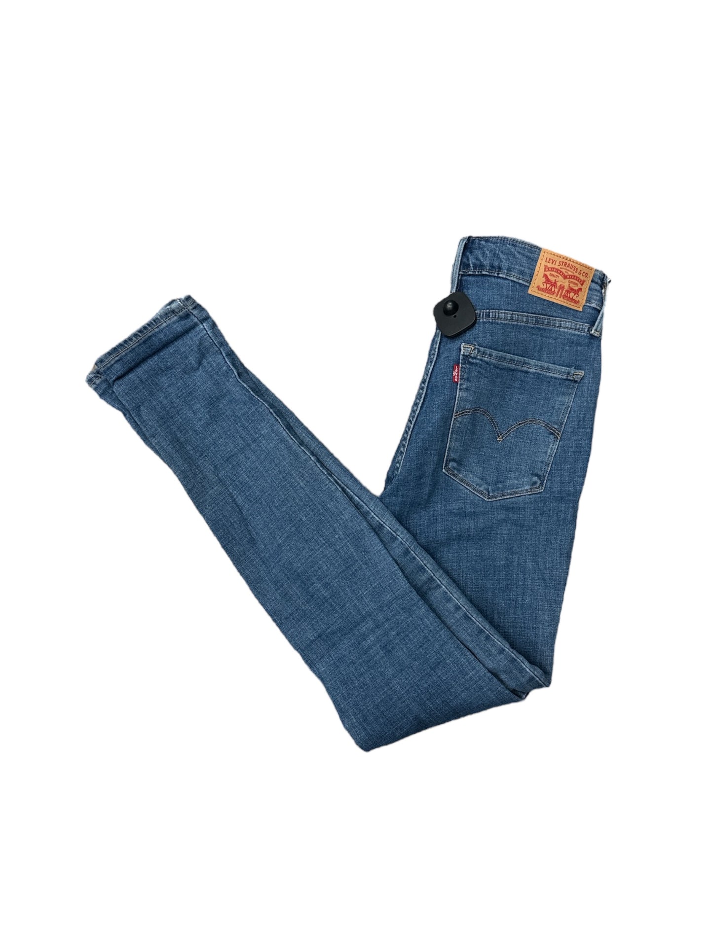 Jeans Skinny By Levis In Blue Denim, Size: 6