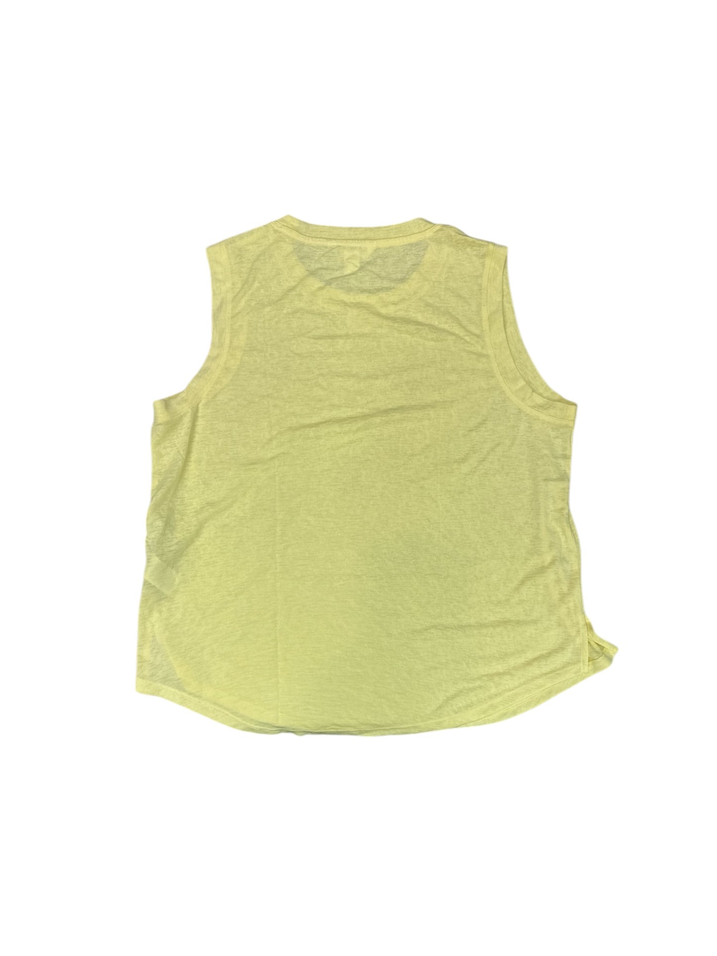 Athletic Tank Top By Athleta In Yellow, Size: 1x