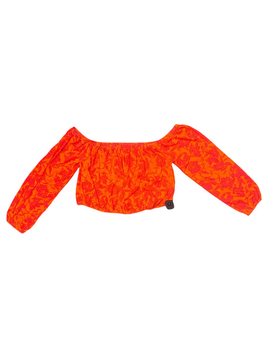 Top Long Sleeve By Torrid In Orange & Pink, Size: 1x