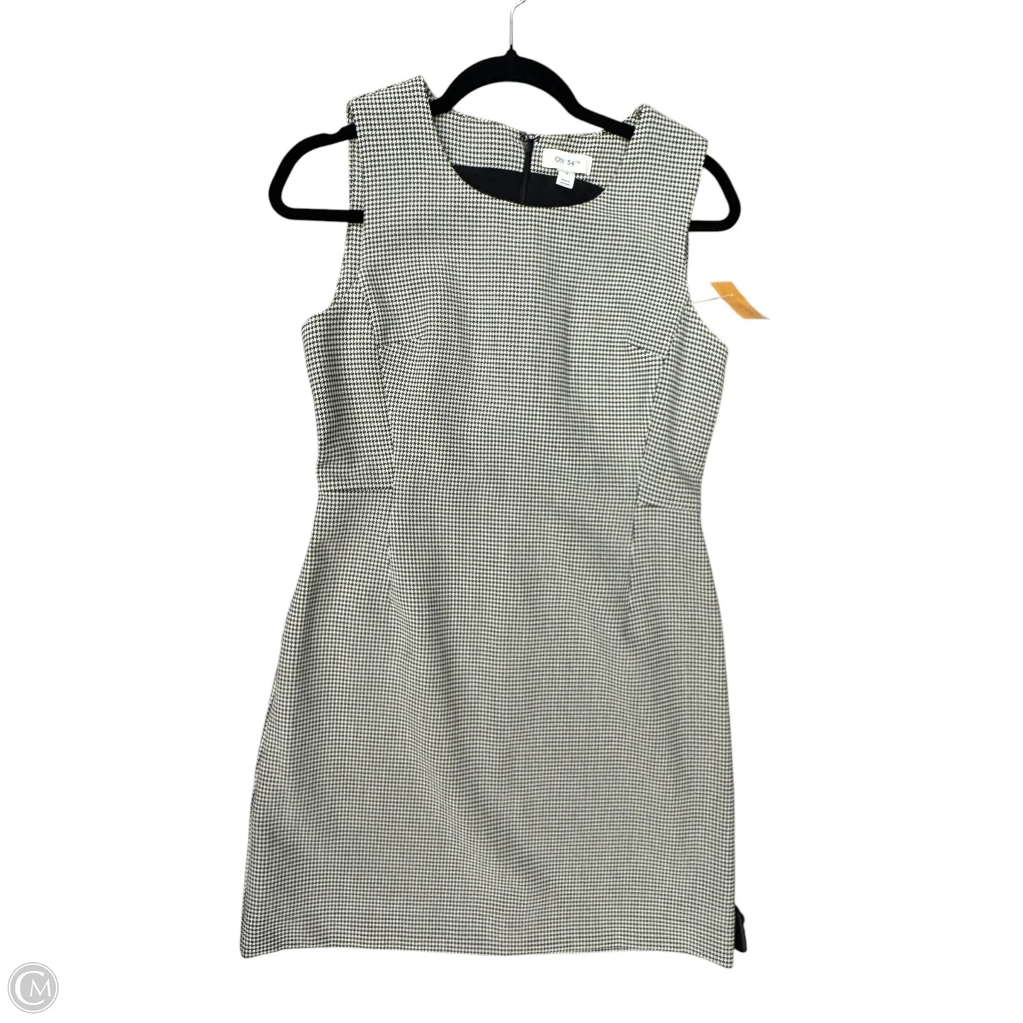 Dress Casual Midi By Cmc In Black & Cream, Size: 4
