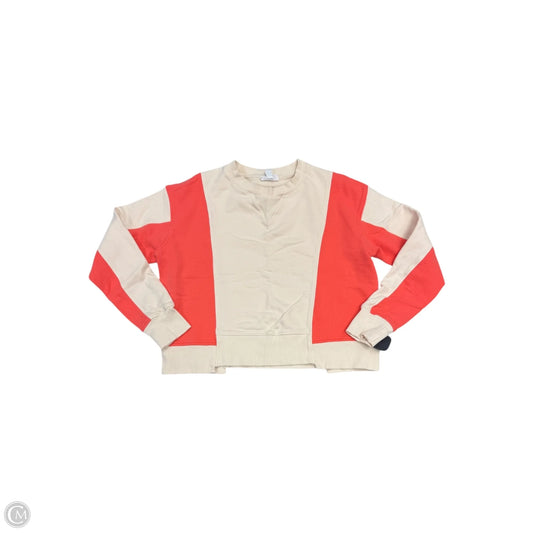 Sweatshirt Crewneck By Evereve In Orange & Pink, Size: Xs