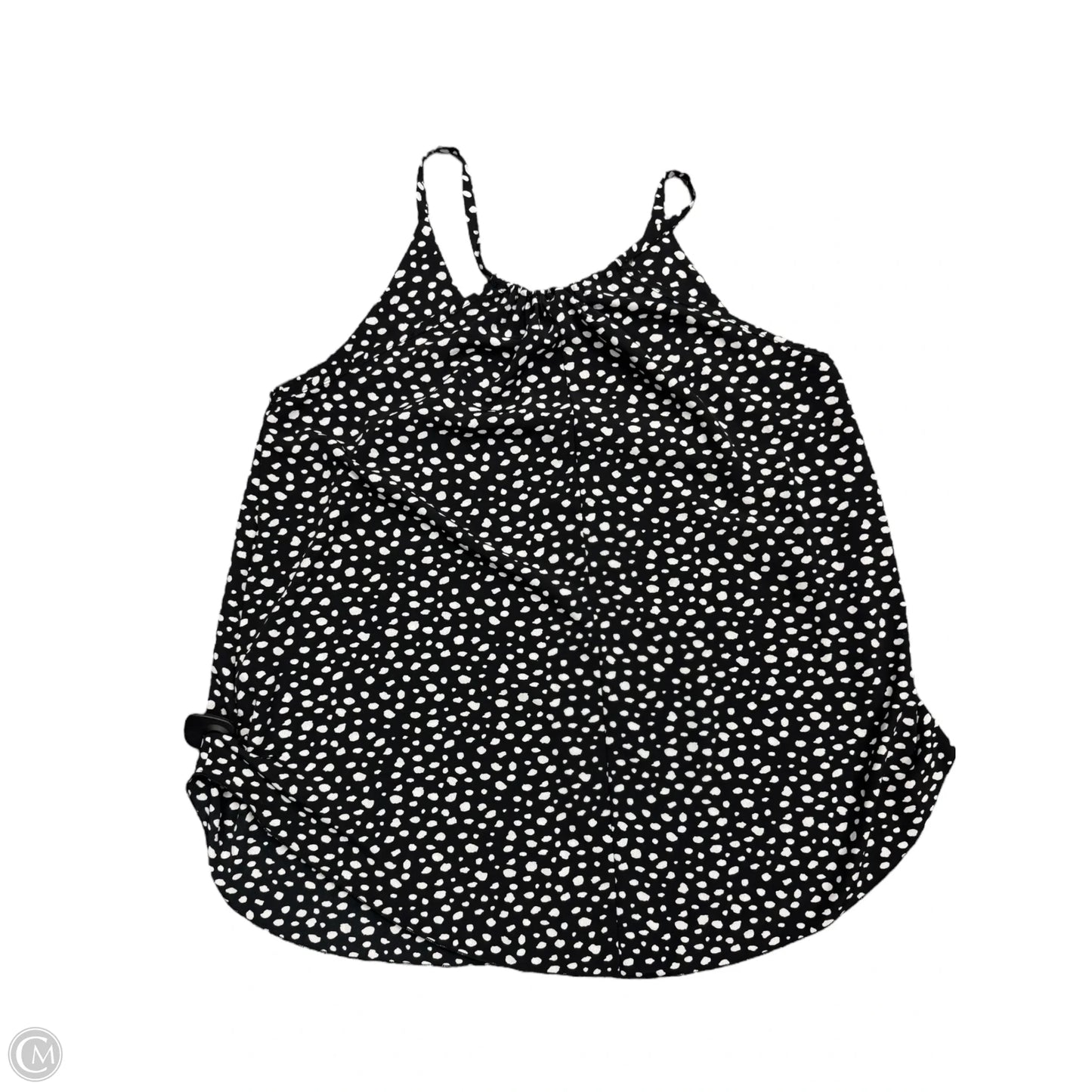Top Sleeveless By Chicsoul In Black & White, Size: 1x