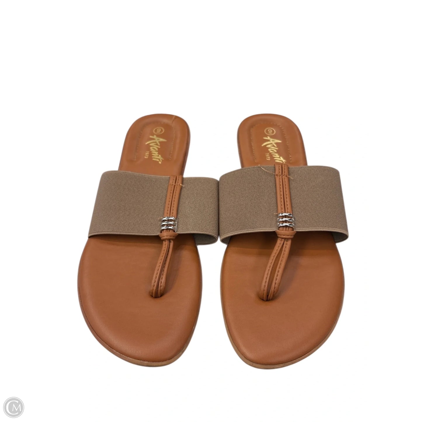 Sandals Flip Flops By Clothes Mentor In Brown, Size: 9