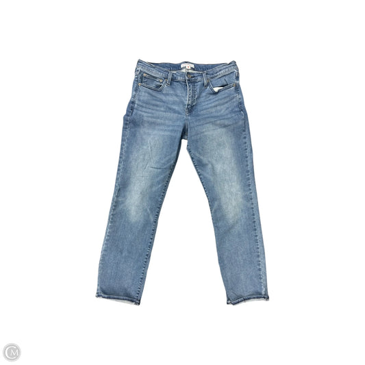 Jeans Straight By Lucky Brand In Blue Denim, Size: 12