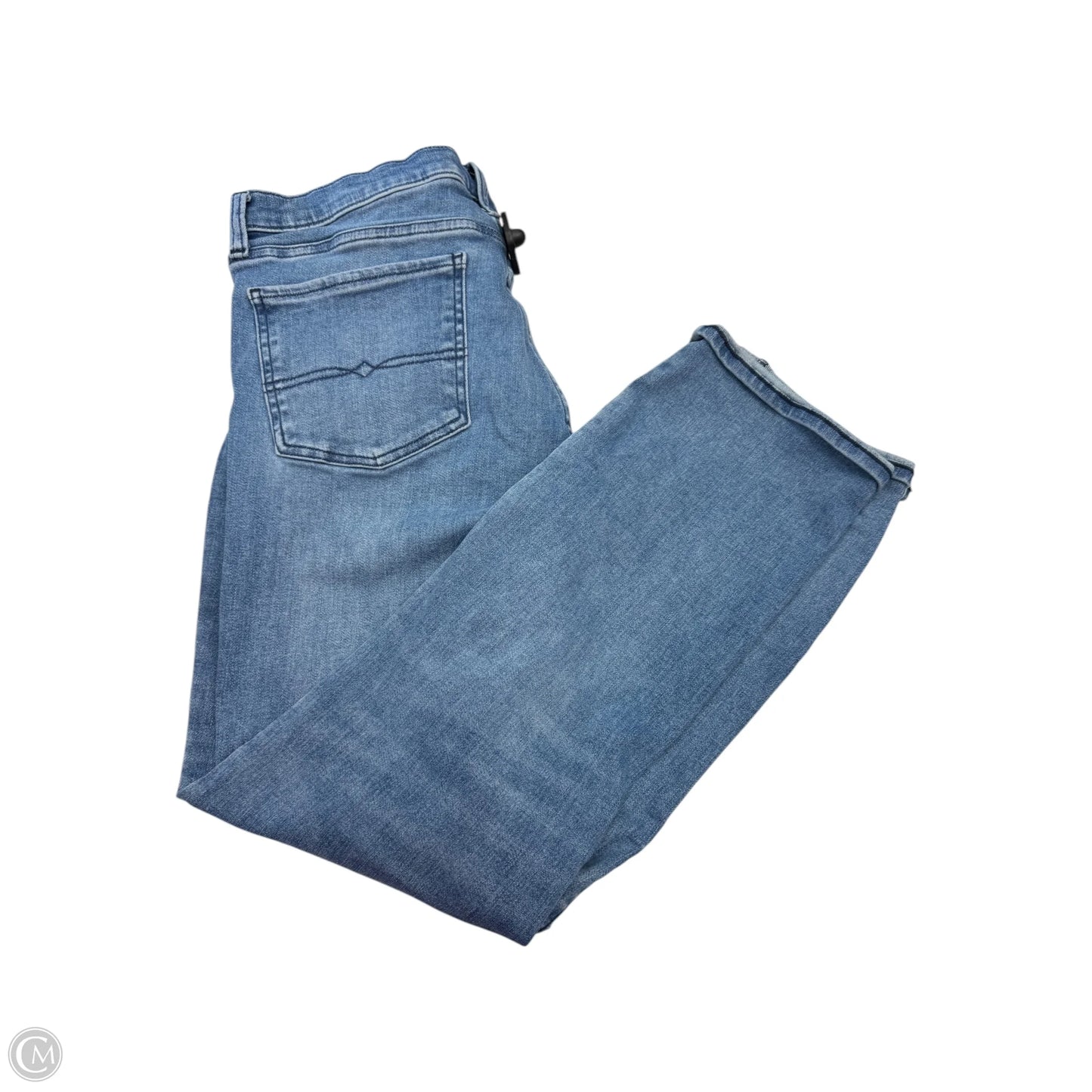 Jeans Straight By Lucky Brand In Blue Denim, Size: 12
