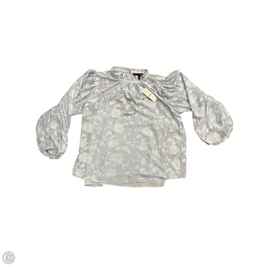 Top Long Sleeve By White House Black Market In Blue, Size: L