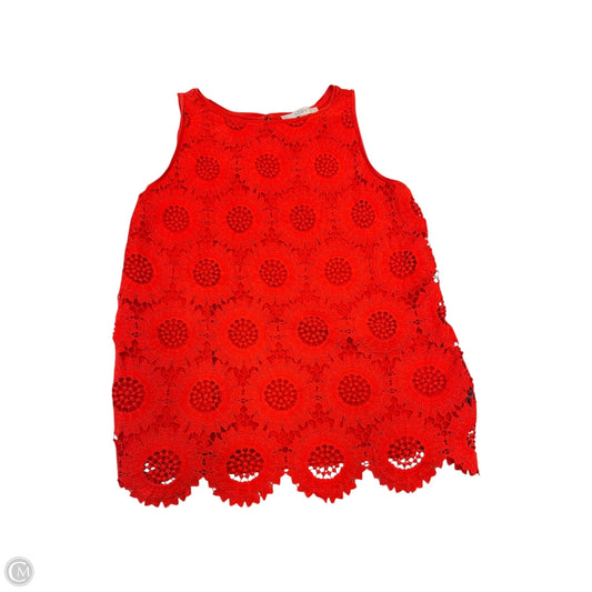 Top Sleeveless By Loft In Red, Size: Xs
