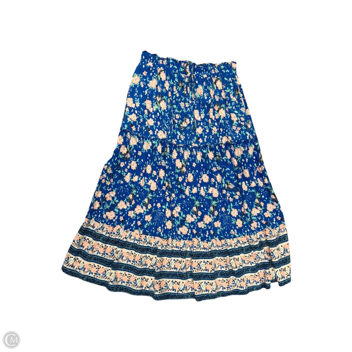 Skirt Midi By Clothes Mentor In Navy, Size: 4