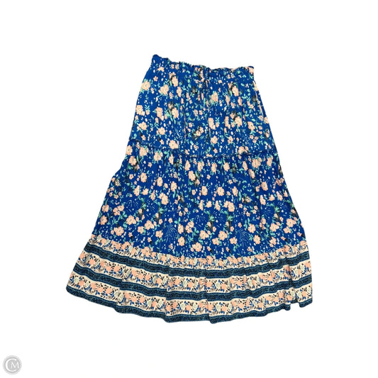 Skirt Midi By Clothes Mentor In Navy, Size: 4