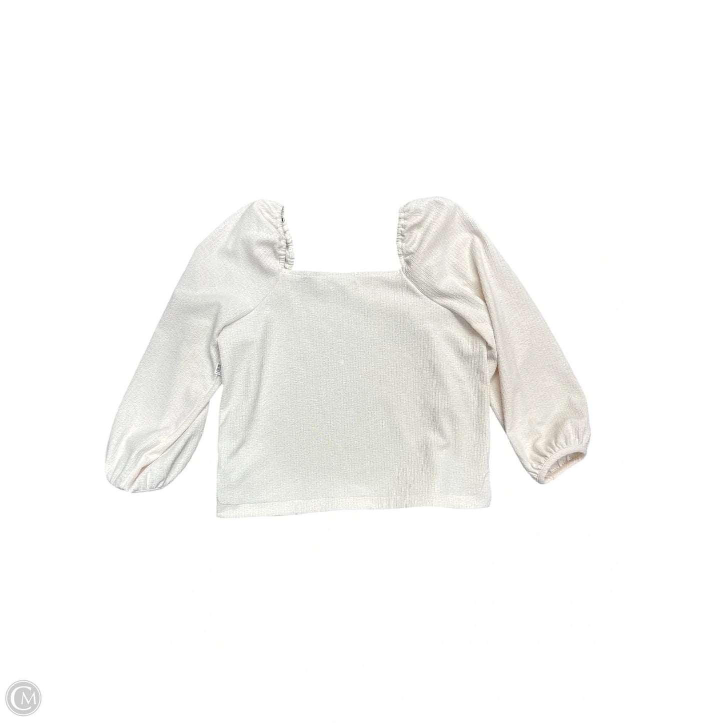 Top Long Sleeve By Madewell In Cream, Size: Xl