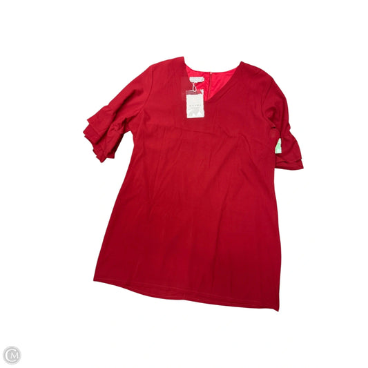 Dress Casual Midi By Clothes Mentor In Red, Size: 22