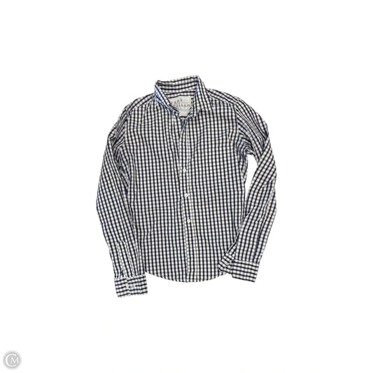Top Long Sleeve By Frank And Eileen In Blue & White, Size: Xs