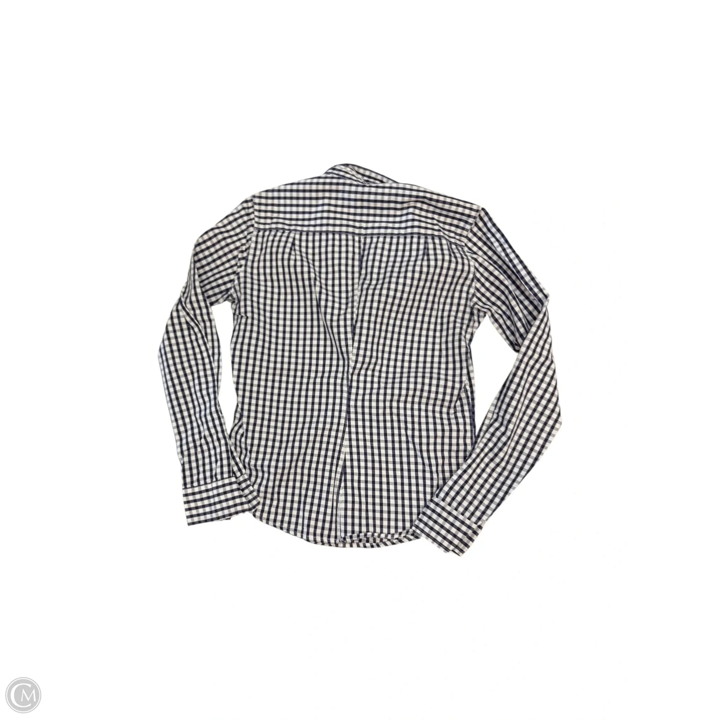 Top Long Sleeve By Frank And Eileen In Blue & White, Size: Xs