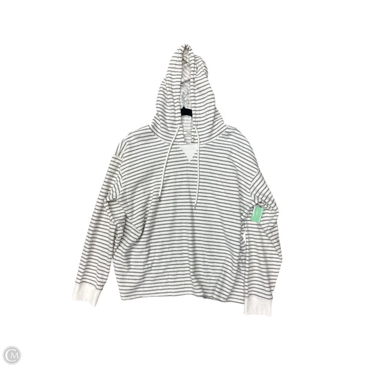 Sweatshirt Hoodie By Maurices In Grey & White, Size: Xl