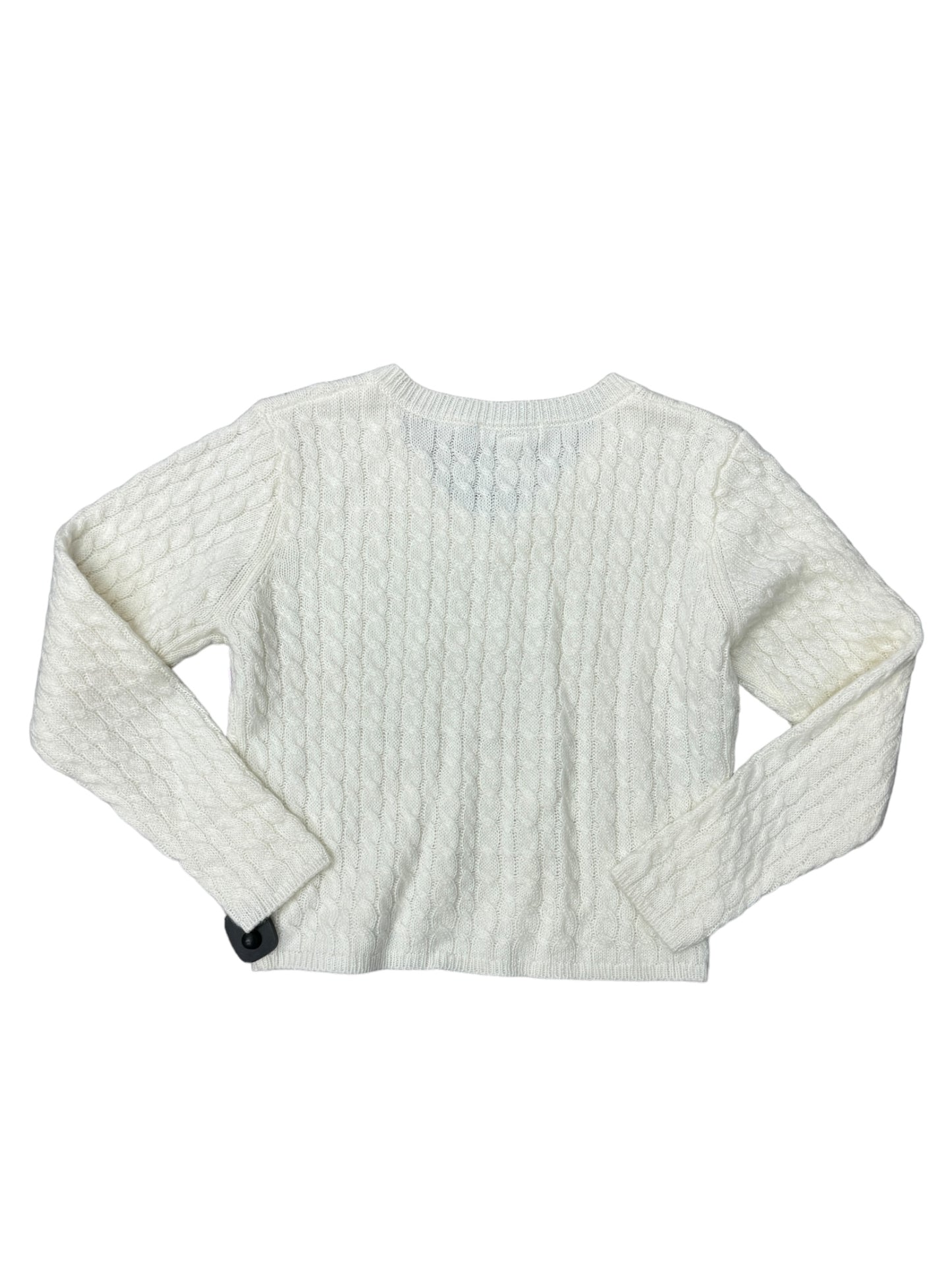 Sweater By Clothes Mentor In White, Size: L