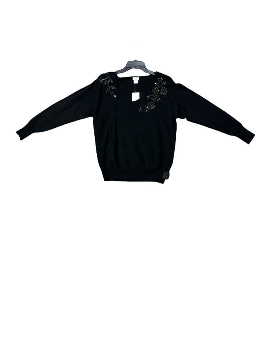 Sweater By Chicos In Black, Size: S