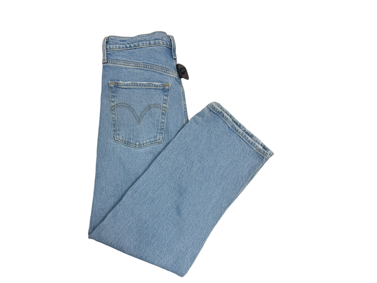 Jeans Straight By Levis In Blue Denim, Size: 8