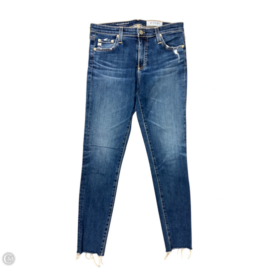 Jeans Skinny By Ag Jeans In Blue Denim, Size: 4