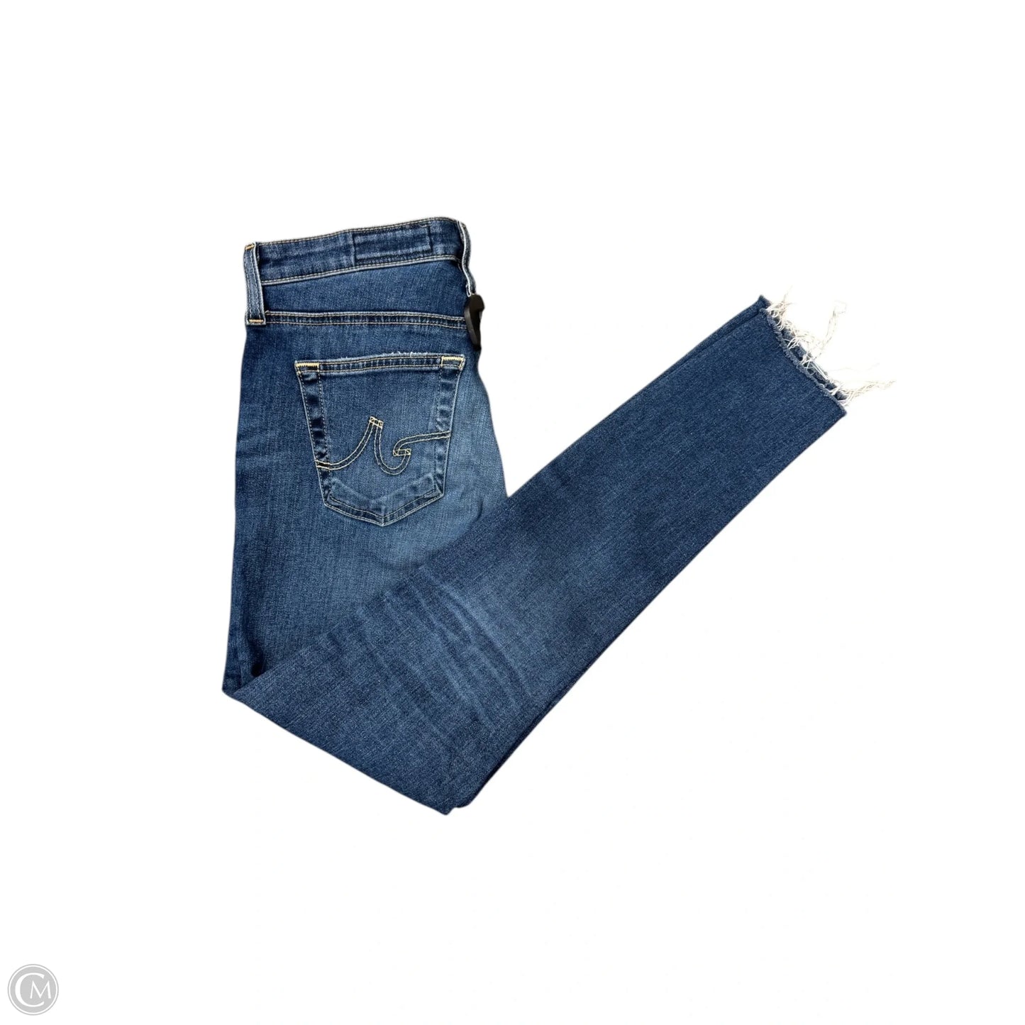 Jeans Skinny By Ag Jeans In Blue Denim, Size: 4