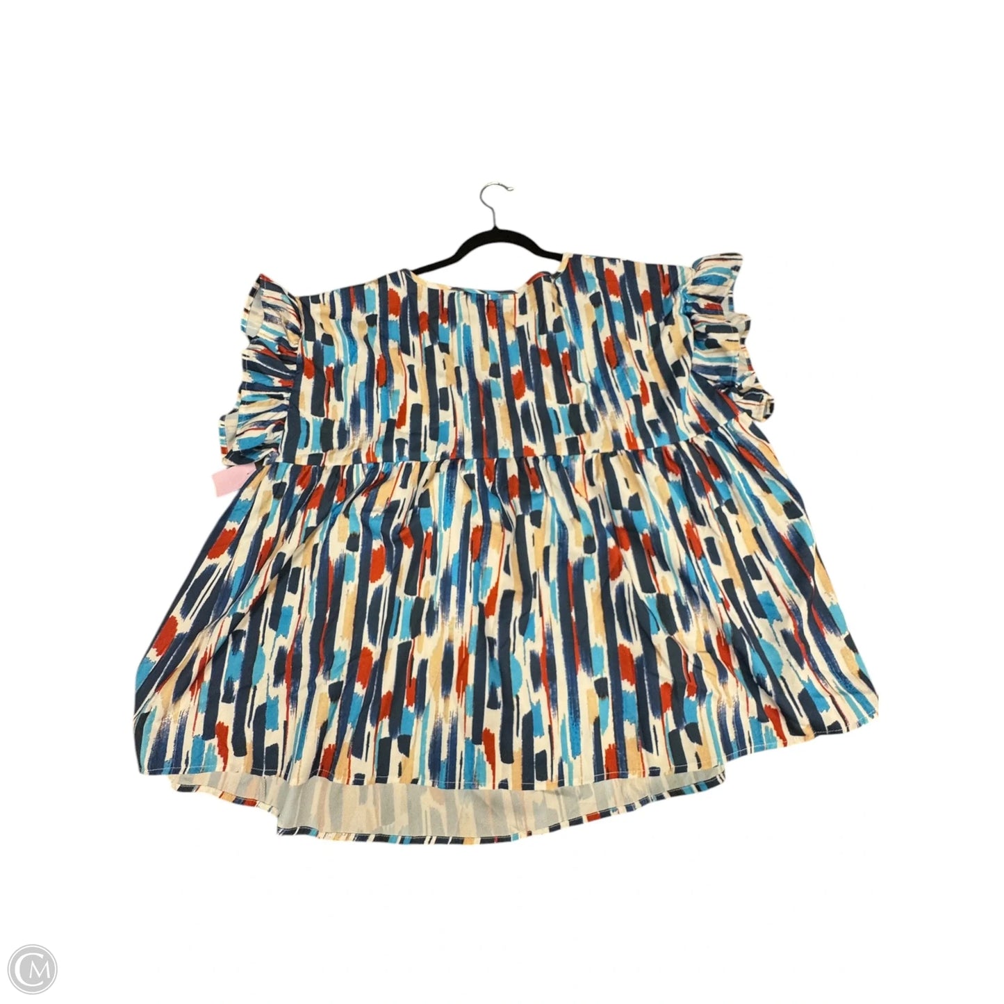 Top Short Sleeve By Shein In Multi-colored, Size: 3x