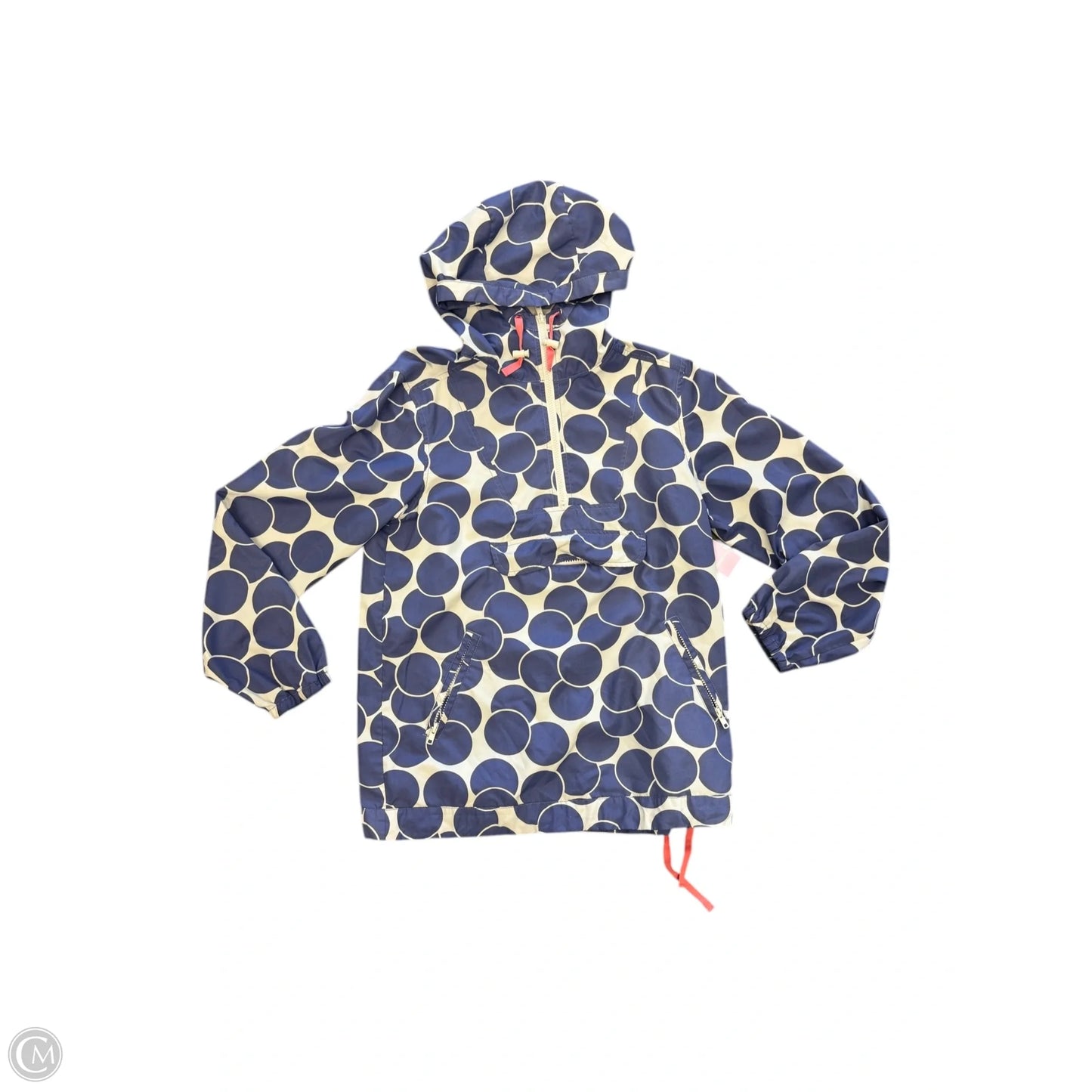 Jacket Windbreaker By Boden In Purple & White, Size: 6
