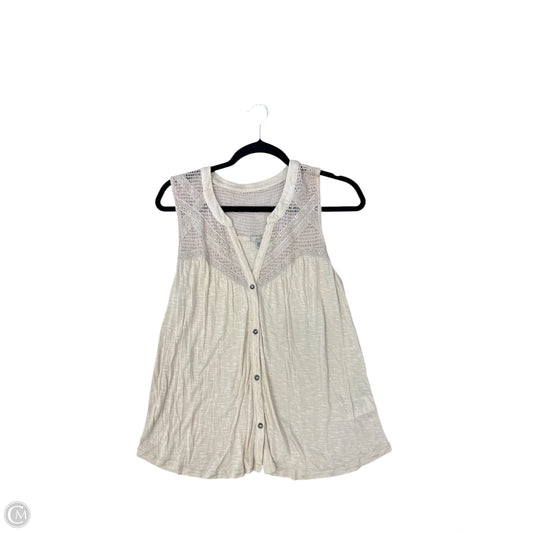 Top Sleeveless By Ecote In Beige, Size: M