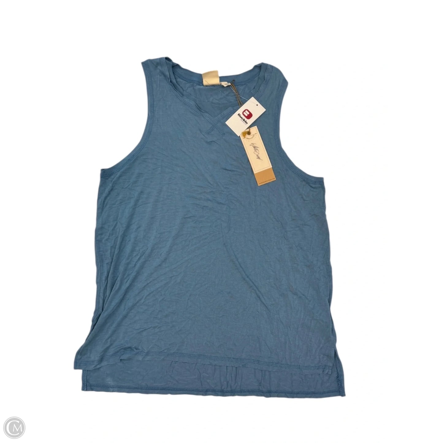 Top Sleeveless By White Crow In Blue, Size: M
