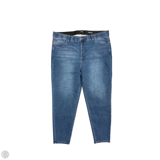 Jeans Skinny By Curve Appeal In Blue Denim, Size: 24
