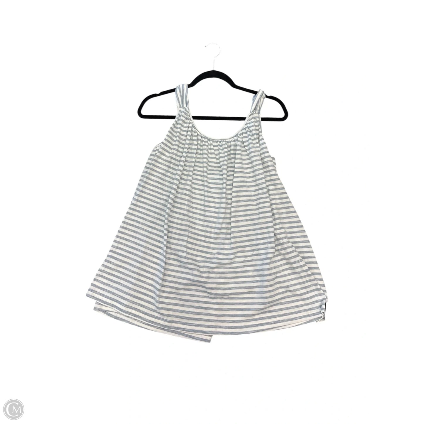 Top Sleeveless By Listicle In Blue & White, Size: L