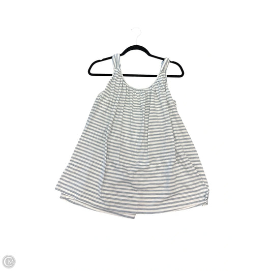 Top Sleeveless By Listicle In Blue & White, Size: L