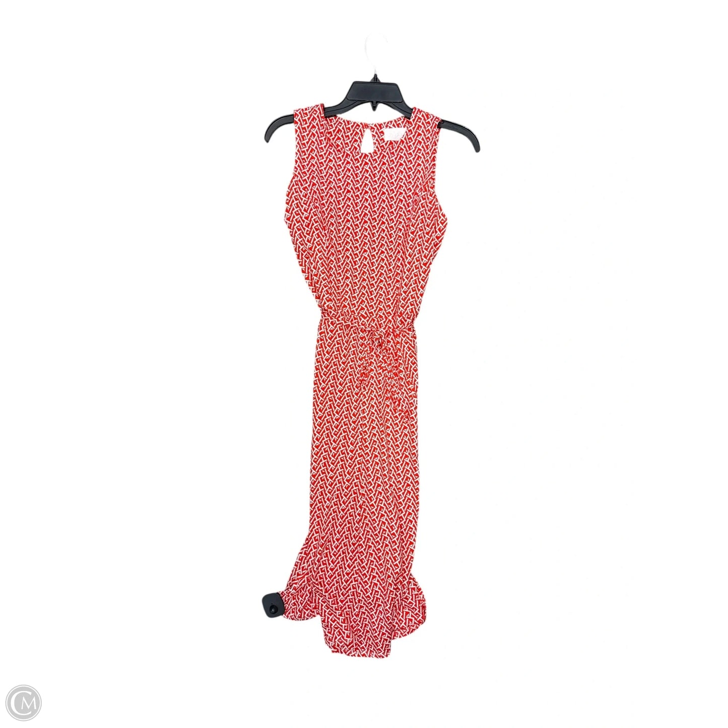 Dress Casual Short By Clothes Mentor In Orange & White, Size: Xs