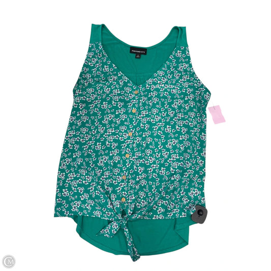 Top Sleeveless By Fortune & Ivy In Green, Size: M