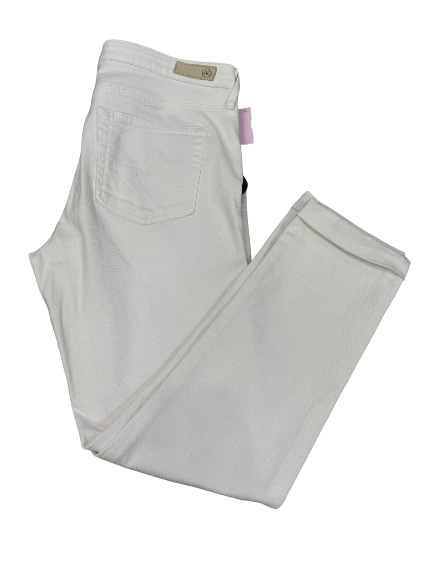 White Pants Cropped Adriano Goldschmied, Size 6