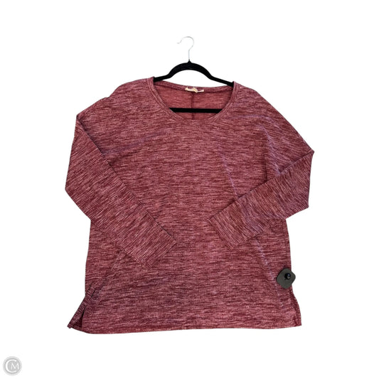 Top Long Sleeve By Listicle In Red, Size: M