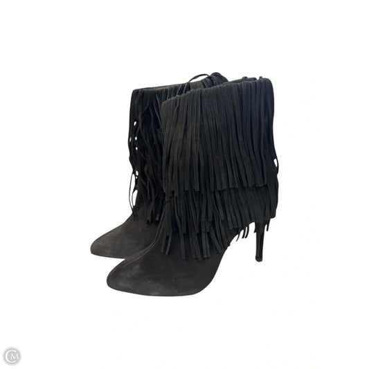 Boots Ankle Heels By Zara In Black, Size: 9