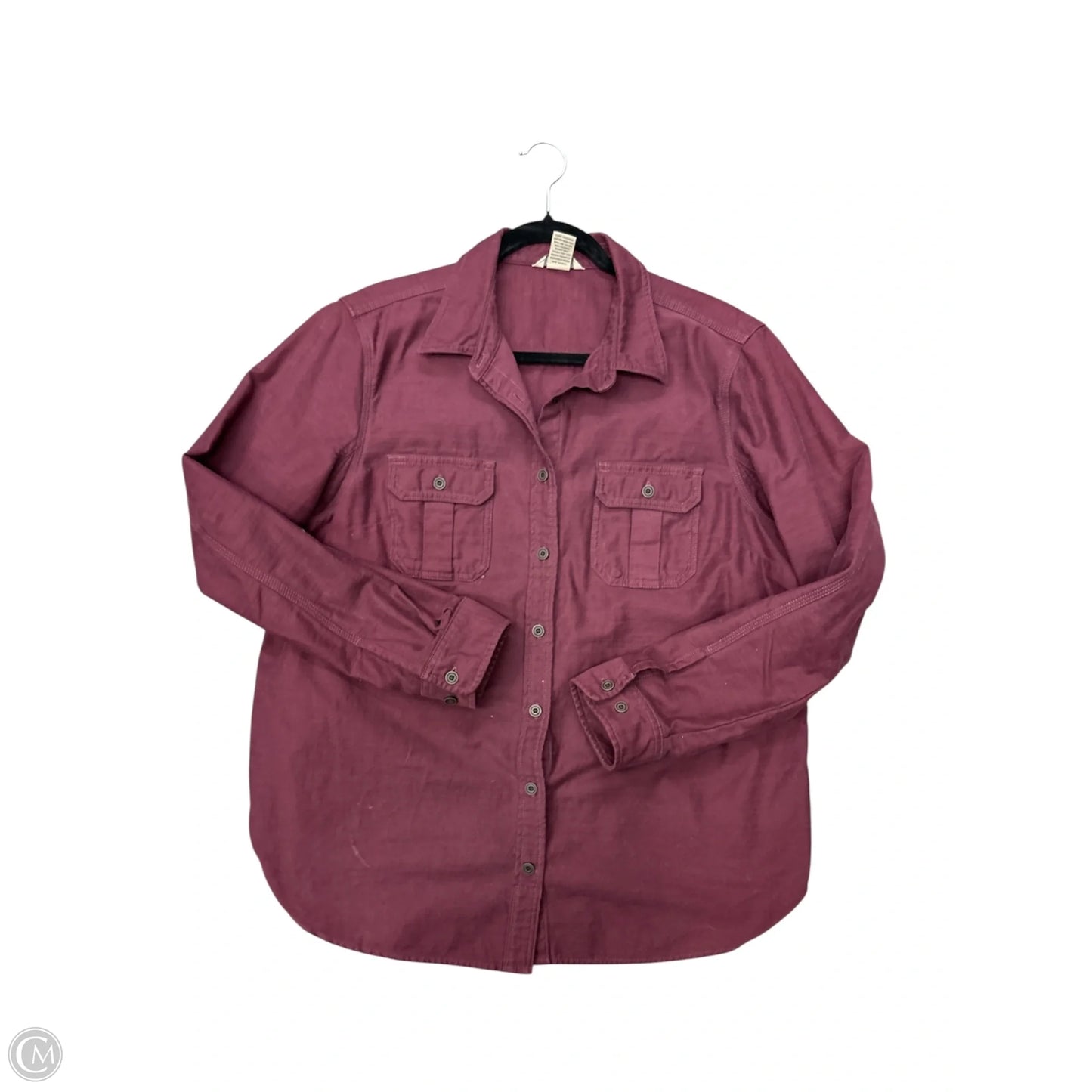 Top Long Sleeve By Duluth Trading In Maroon, Size: Xl