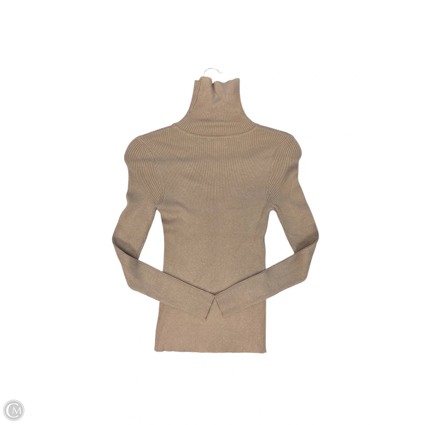 Top Long Sleeve By Fashion Nova In Tan, Size: L