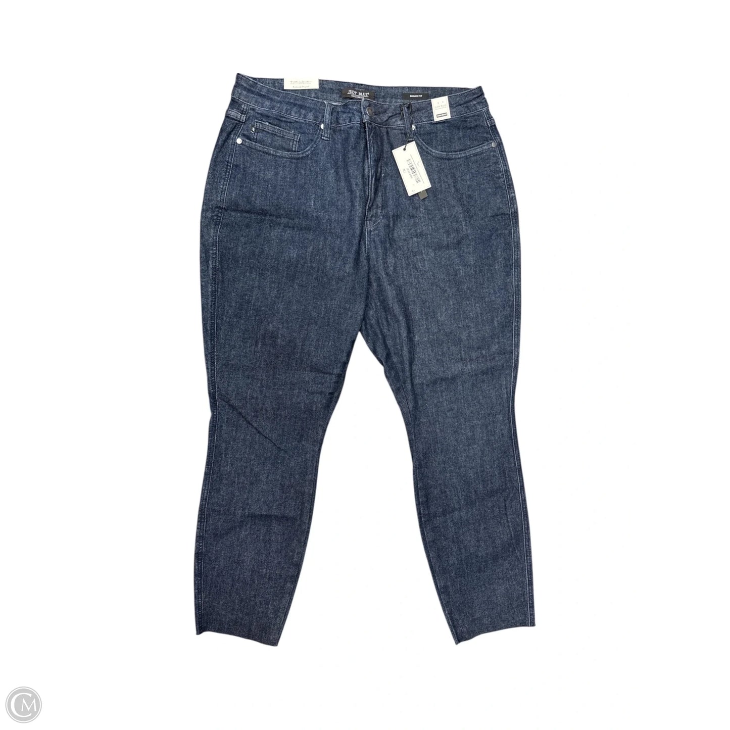 Jeans Skinny By Judy Blue In Blue Denim, Size: 20