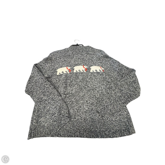 Sweater By Loft In Grey, Size: L