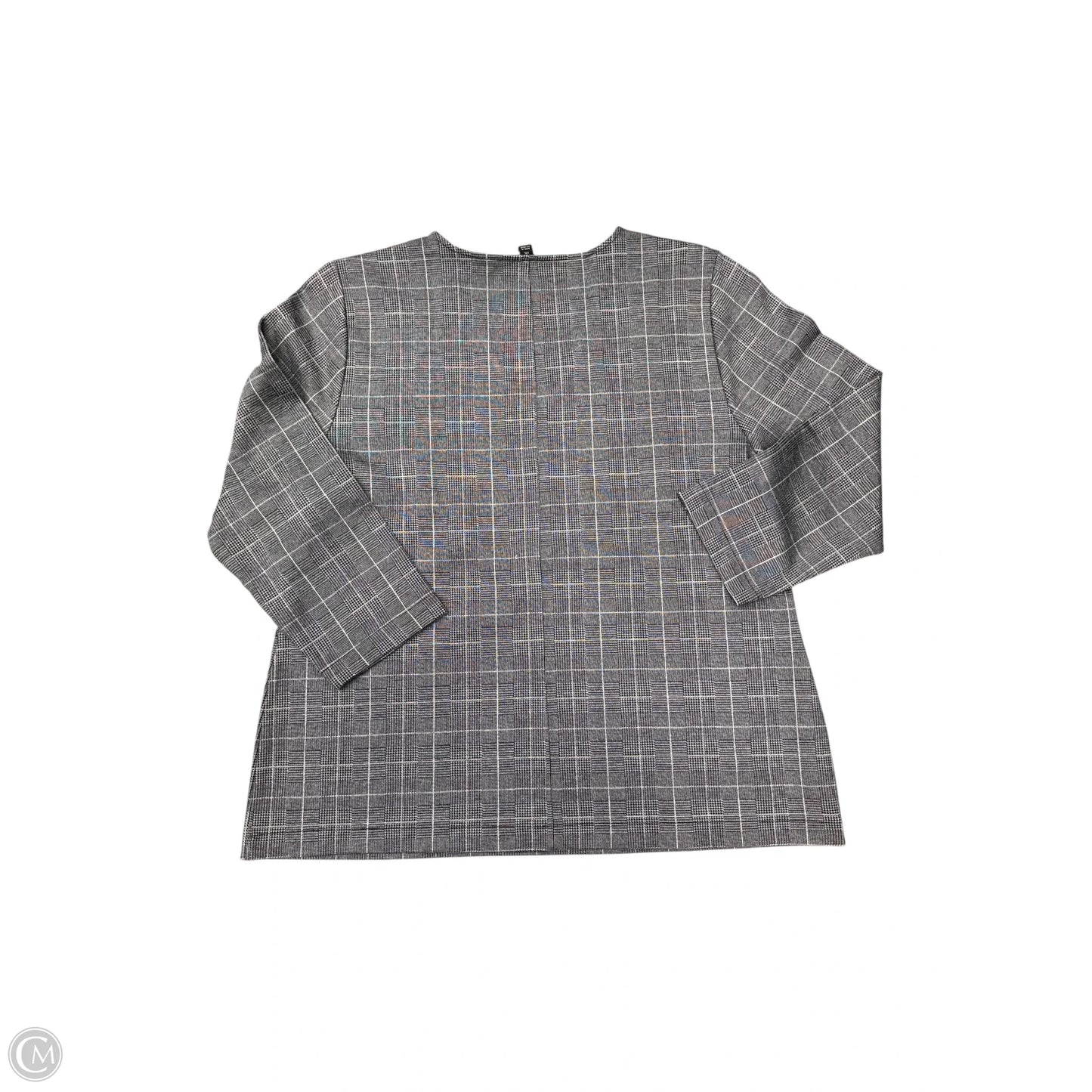 Top Long Sleeve By Ann Taylor In Grey, Size: Xxl