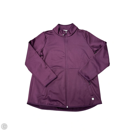 Athletic Jacket By Talbots In Purple, Size: 1x